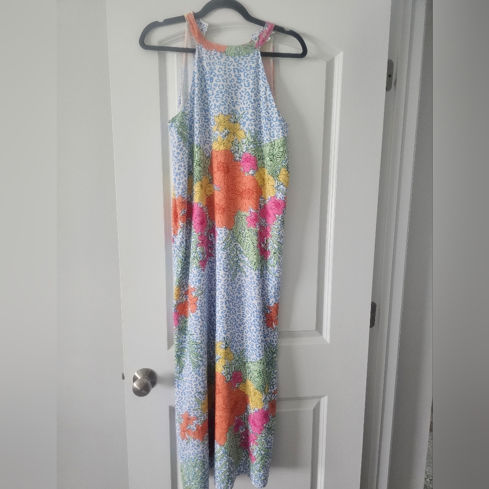 THML Multicolor Floral Maxi Summer Vacation  Dress